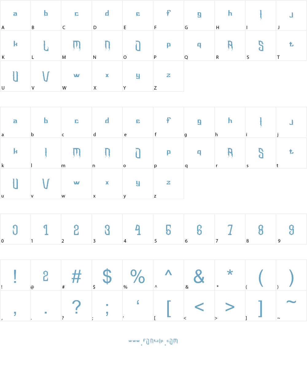 Omnivorous Regular 02 Font Character